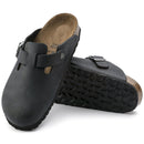 Boston oiled leather black calzata stretta