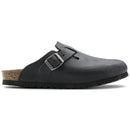 Birkenstock boston oiled leather black calzata stretta