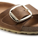 Madrid big buckle cognac, oiled leather