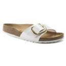 Madrid big buckle white birko flor