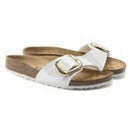 Madrid big buckle white birko flor