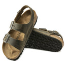 Milano faded khaki oiled leather calzata stretta