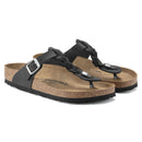 Gizeh braided black, oiled leather