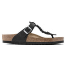Gizeh braided black, oiled leather