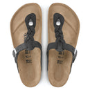 Gizeh braided black, oiled leather