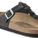 Gizeh braided black, oiled leather