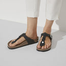 Gizeh braided black, oiled leather