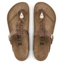 Gizeh braided cognac, oiled leather