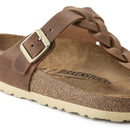 Gizeh braided cognac, oiled leather
