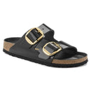 Arizona big buckle hex shine black,natural leather