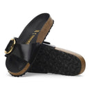 Madrid big buckle hex shine black, natural leather