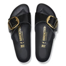 Madrid big buckle hex shine black, natural leather
