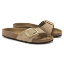 Madrid big buckle sandcastle, nubuck leather