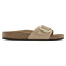 Madrid big buckle sandcastle, nubuck leather