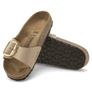 Madrid big buckle pelle nubuck - sandcastle