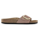 Madrid big buckle old rose nubuck leather calzata stretta