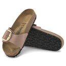 Madrid big buckle old rose nubuck leather calzata stretta