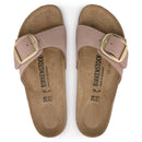 Madrid big buckle old rose nubuck leather calzata stretta