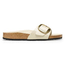 Madrid big buckle pelle naturale vernice - high-shine ecru calz.s