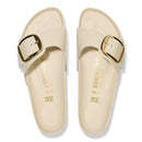 Madrid big buckle pelle naturale vernice - high-shine ecru calz.s