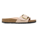 Madrid big buckle hex shine new beige, natural lea