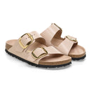 Arizona big buckle hex shine new beige,natural lea