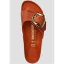 Madrid big buckle oiled leather calzata stretta