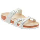 Franca shiny lizard white, birko flor - calz. s