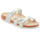 Franca shiny lizard white, birko flor - calz. s