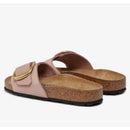 Madrid big buckle soft pink, nubuck leather