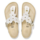 Gizeh flowers white, natural leather