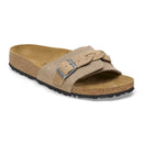 Oita braided pelle scamosciata - taupe calz.s