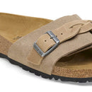 Oita braided pelle scamosciata - taupe calz.s