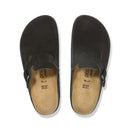 Boston chunky black suede leather s