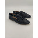 Mocassino intrecciato con nappine