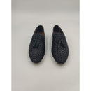 Mocassino intrecciato con nappine