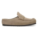Naples wrapped taupe ,suede leather calz:s