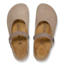 Mantova taupe, suede leather
