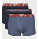 Emporio armani pack 3 parigamba logo bold monogram
