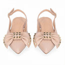 Slingback con borchie