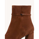 Stivaletto in pelle con cinturino