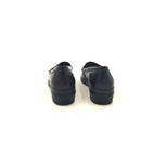 Mocassini donna con zeppa in pelle