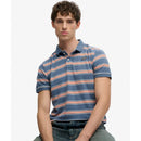 Vintage stripe jersey polo