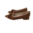 Mocassino con le nappine scamosciato bicolore t.2