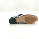 Ballerina modello bebè tweed multicolore con cinturino regolabile arricchito da fibbia gioiello