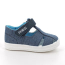 Sandali da bambino blu con strap