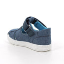 Sandali da bambino blu con strap