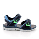 Sandali da bambino blu e celeste con strap