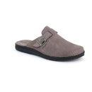 Ciabatta buck da uomo con punta chiusa