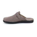 Ciabatta buck da uomo con punta chiusa